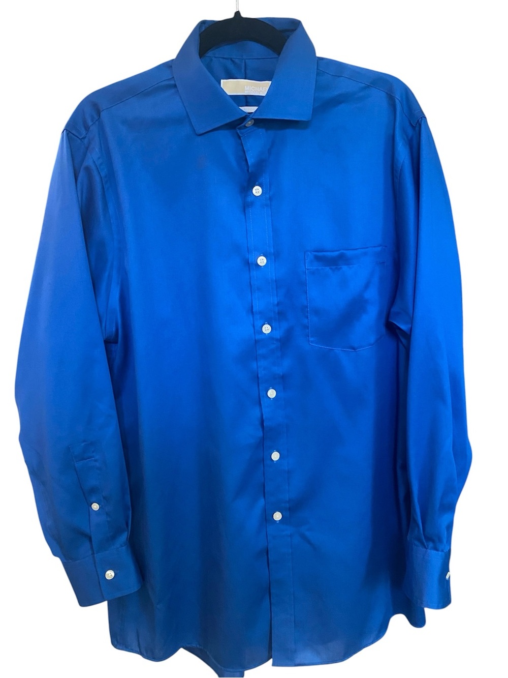 MICHAEL Kors Men's Set Of 2 Bright Blue and Purple Long-Sleeve Dress Shirt